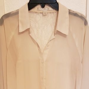 Sheer Cream Blouse